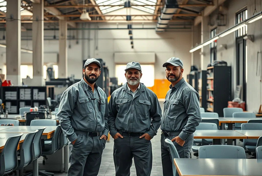 Equipo de vaciado de oficinas